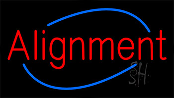 Alignment Flashing Neon Sign