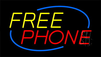 Free Phone Animated Neon Sign