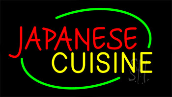 Japanese Cuisine Animated Neon Sign
