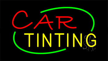 Car Tinting Flashing Neon Sign