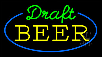 Draft Beer Animated Neon Sign