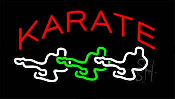 Karate Animated Neon Sign