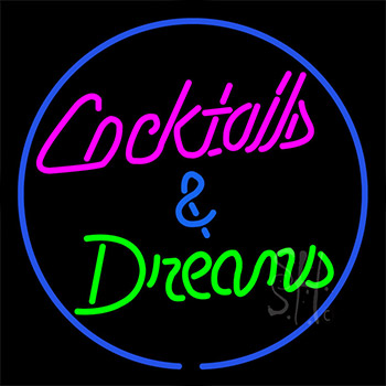 Cocktail And Dreams Neon Sign