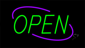 Open Neon Sign