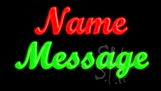 Custom In Cursive Animated Neon Sign