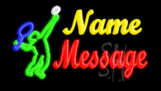 Custom Tennis Animated Neon Sign