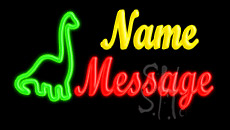 Custom Dinosaur Animated Neon Sign