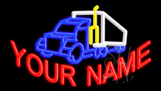 Custom Truck Animated Neon Sign