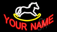 Custom Horse Toy Animated Neon Sign