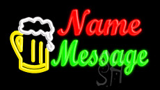Custom Beer Mug 1 Animated Neon Sign