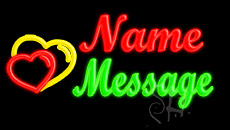 Custom Heart Animated Neon Sign
