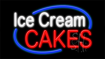 Ice Cream Cakes Neon Sign