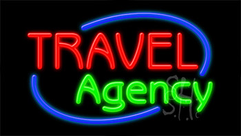 Travel Agency Neon Sign