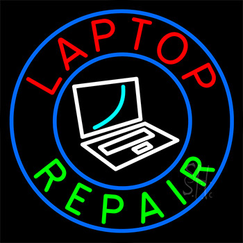 Laptop Repair Neon Sign
