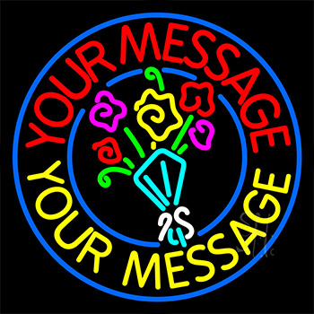 Custom Flowers Neon Sign