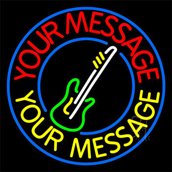 Custom Guitar Neon Sign
