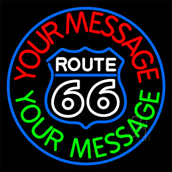 Custom Route 66 Neon Sign