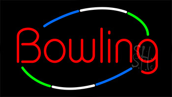 Bowling Animated Neon Sign