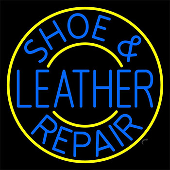 Shoe And Leather Repair Neon Sign