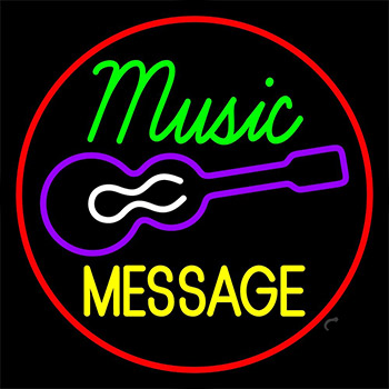 Custom Music Guitar Neon Sign