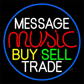 Custom Music Red Buy Sell Trade Neon Sign