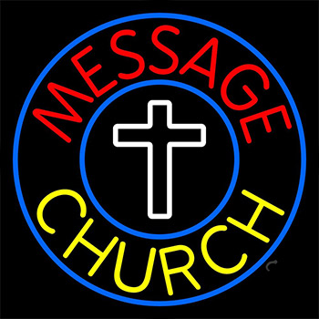 Custom Yellow Church Neon Sign