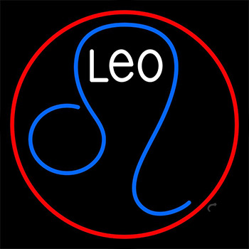 Leo Zodiac Neon Sign