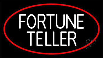 White Fortune Teller Neon Sign
