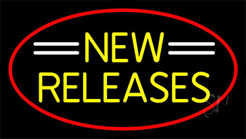 Yellow New Releases Neon Sign