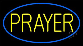 Yellow Prayer Neon Sign
