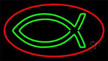 Christian With Border Neon Sign