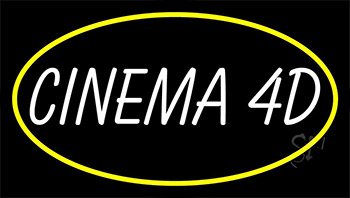 Cinema 4d With Border Neon Sign