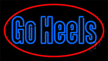 Go Heels With Border Neon Sign