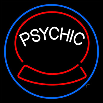 Green Psychic Logo Neon Sign