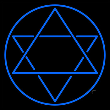 Judaism Star Of David Neon Sign