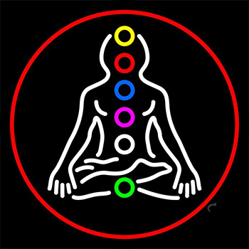 Psychic Health With Red Border Neon Sign