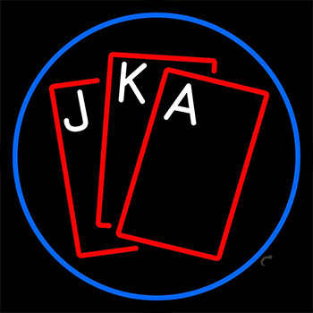 Red Cards Tarot Neon Sign