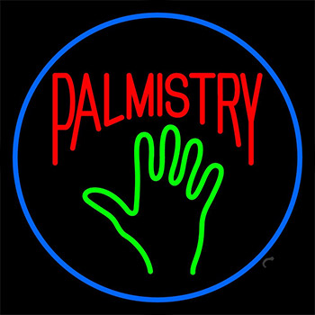Red Palmistry Neon Sign