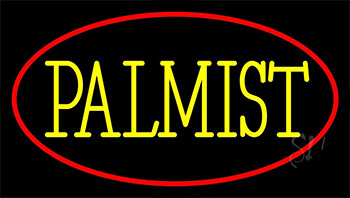 Yellow Palmist Block Neon Sign