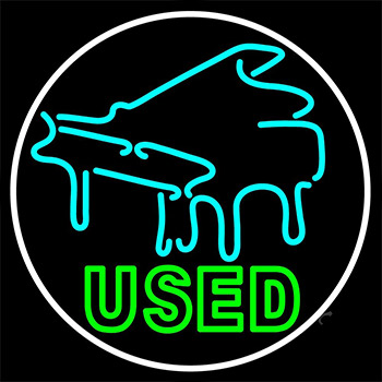 Piano Used Neon Sign