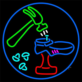 Shoe Repair Tools Neon Sign