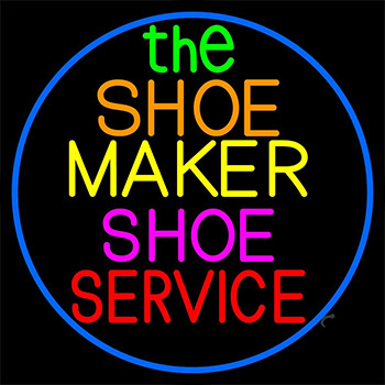 The Shoe Maker Shoe Service Neon Sign