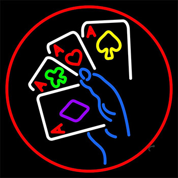 Poker Ace Lucky Beer Bar Neon Sign