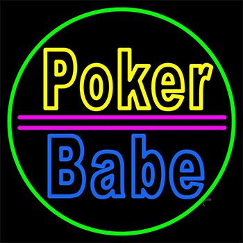 Poker Babe Neon Sign