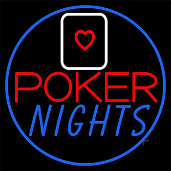 Poker Nights Game Bar Pub Gift Neon Sign