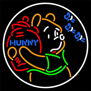 Pooh Loves Honey Neon Sign