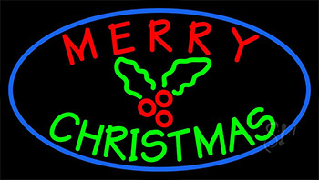 Red Merry Green Christmas Neon Sign
