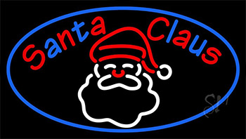 Santa Neon Sign