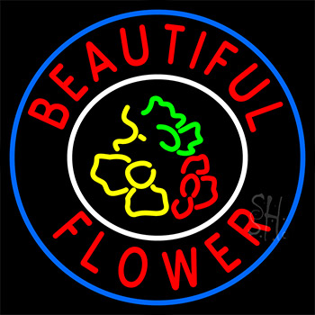 Beautiful Flowers Neon Sign