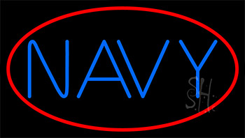 Blue Navy Neon Sign
